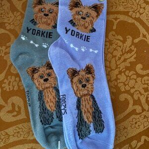 2 Pairs Yorkshire Terrier Socks